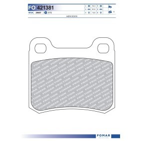 Köp Bromsbelägg av FOMAR Friction FO 421381 till det låga priset 211,92 kr