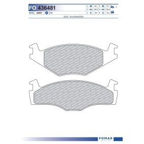 Comprar Juego de pastillas de freno de FOMAR Friction FO 436481 a bajo precio de 24,37 €