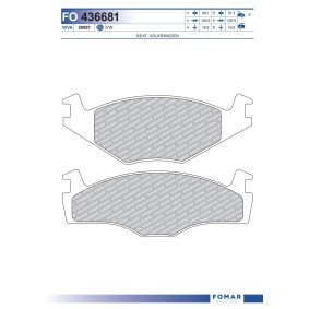 Comprar Juego de pastillas de freno de FOMAR Friction FO 436681 a bajo precio de 7,54 €
