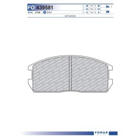 Bremsbeläge von FOMAR Friction