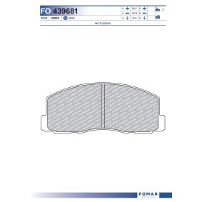 Comprar Juego de pastillas de freno de FOMAR Friction FO 439681 a bajo precio de 30,62 €