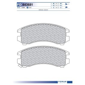 Bremsbeläge von FOMAR Friction
