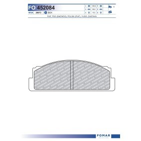 Acquista Kit pastiglie freni da FOMAR Friction FO 452084 a buon mercato per soli 13,95 €