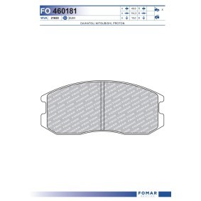 Bremsbeläge von FOMAR Friction