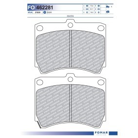 Acquista Kit pastiglie freni da FOMAR Friction FO 462281 a buon mercato per soli 17,11 €
