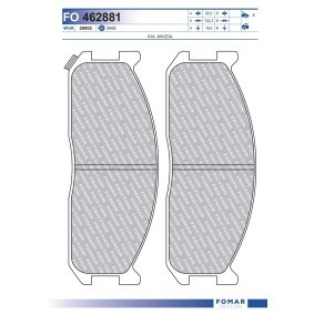 Comprar Juego de pastillas de freno de FOMAR Friction FO 462881 a bajo precio de 19,38 €