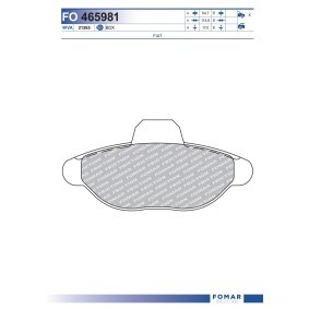Comprar Juego de pastillas de freno de FOMAR Friction FO 465981 a bajo precio de 16,38 €