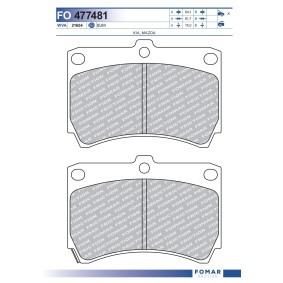 Acquista Kit pastiglie freni da FOMAR Friction FO 477481 a buon mercato per soli 18,89 €