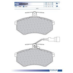 Comprar Juego de pastillas de freno de FOMAR Friction FO 488681 a bajo precio de 22,73 €