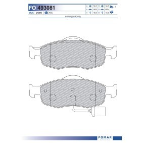 Acquista Kit pastiglie freni da FOMAR Friction FO 493081 a buon mercato per soli 32,16 €