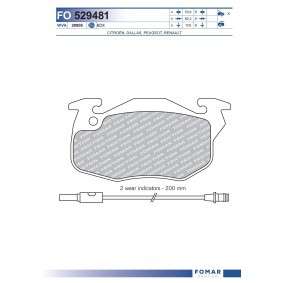 Bremsbeläge von FOMAR Friction