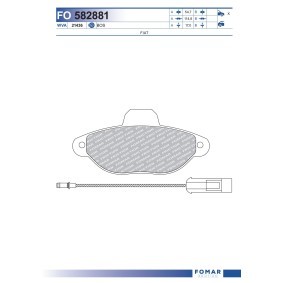 Comprar Juego de pastillas de freno de FOMAR Friction FO 582881 a bajo precio de 9,92 €