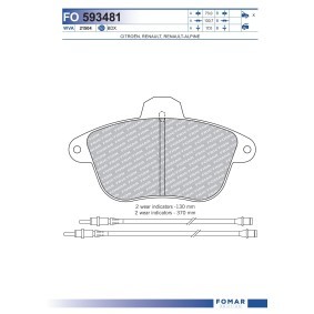 Bremsbeläge von FOMAR Friction
