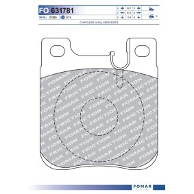 Comprar Juego de pastillas de freno de FOMAR Friction FO 631781 a bajo precio de 20,88 €