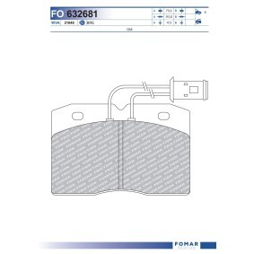 Köp Bromsbelägg av FOMAR Friction FO 632681 till det låga priset 340,65 kr