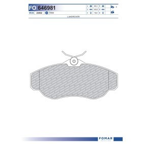 Bremsbeläge von FOMAR Friction