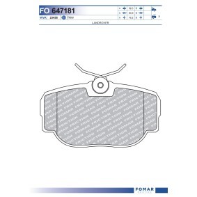 Bremsbeläge von FOMAR Friction