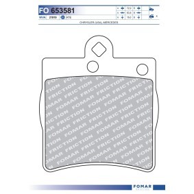 Comprar Juego de pastillas de freno de FOMAR Friction FO 653581 a bajo precio de 18,80 €