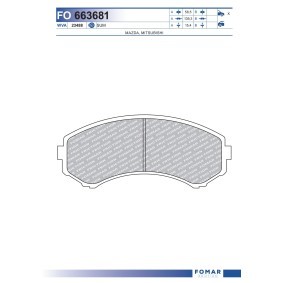 Comprar Juego de pastillas de freno de FOMAR Friction FO 663681 a bajo precio de 17,95 €