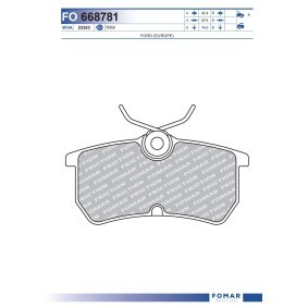 Bremsbeläge von FOMAR Friction