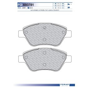 Comprar Juego de pastillas de freno de FOMAR Friction FO 693781 a bajo precio de 26,74 €