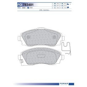 Bremsbeläge von FOMAR Friction