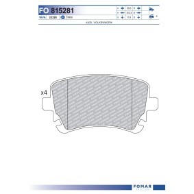 Bremsbeläge von FOMAR Friction