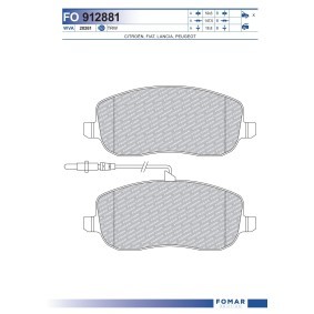 Comprar Juego de pastillas de freno de FOMAR Friction FO 912881 a bajo precio de 29,72 €