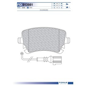 Comprar Juego de pastillas de freno de FOMAR Friction FO 913981 a bajo precio de 35,11 €