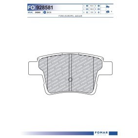 Comprar Juego de pastillas de freno de FOMAR Friction FO 928581 a bajo precio de 21,23 €