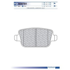 Acquista Kit pastiglie freni da FOMAR Friction FO 930781 a buon mercato per soli 20,69 €