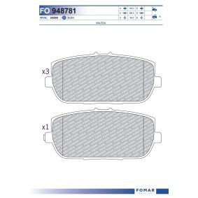 Acquista Kit pastiglie freni da FOMAR Friction FO 948781 a buon mercato per soli 25,54 €