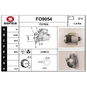Köp Startmotor av SNRA FO9054 till det låga priset 2693,37 kr