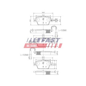 Compre Pastilhas de travão da FAST FT29091 a um preço baixo por 32,02 €