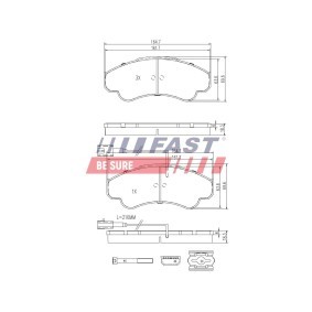 Compre Pastilhas de travão da FAST FT29144 a um preço baixo por 29,09 €