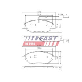 Compre Pastilhas de travão da FAST FT29530 a um preço baixo por 27,85 €
