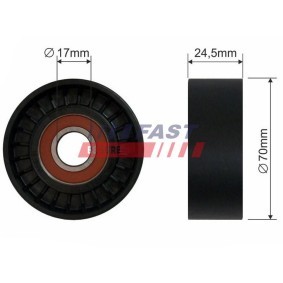 Compre Rolo tensor, correia trapezoidal estriada da FAST FT44570 a um preço baixo por 13,82 €