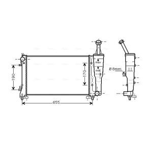 Achetez des Radiateur du moteur AVA COOLING SYSTEMS FTA2308 à prix pour 162,25 €