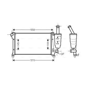 Kühler, Motorkühlung für FIAT von AVA COOLING SYSTEMS