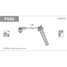 Compre Jogo de cabos de ignição da JANMOR FU52 a um preço baixo por 30,30 €