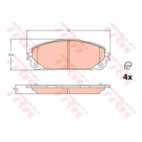 Acquista Kit pastiglie freni da TRW GDB2094 a buon mercato per soli 56,44 €