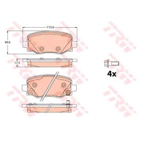 Comprar Juego de pastillas de freno de TRW GDB2116 a bajo precio de 48,39 €