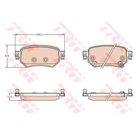 Acquista Kit pastiglie freni da TRW GDB3632 a buon mercato per soli 43,41 €