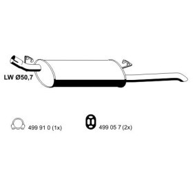 Endschalldämpfer 033114 von ERNST günstig für 95,75 € online kaufen