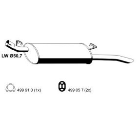 Endschalldämpfer 033121 von ERNST günstig für 71,72 € online kaufen