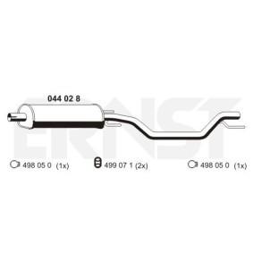 Mittelschalldämpfer 044028 von ERNST günstig für 103,45 € online kaufen