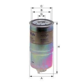 Køb Brændstof-filter af HENGST FILTER H117WK til den lave pris 160,31 DKK