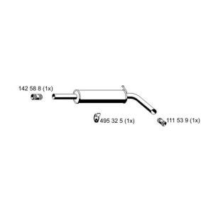 Mittelschalldämpfer 112284 von ERNST günstig für 76,83 € online kaufen
