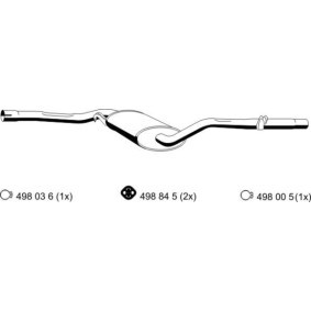 Mittelschalldämpfer 123068