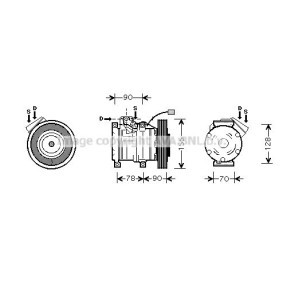 Acquista Compressore aria condizionata da PRASCO HDK167 a buon mercato per soli 1028,69 €